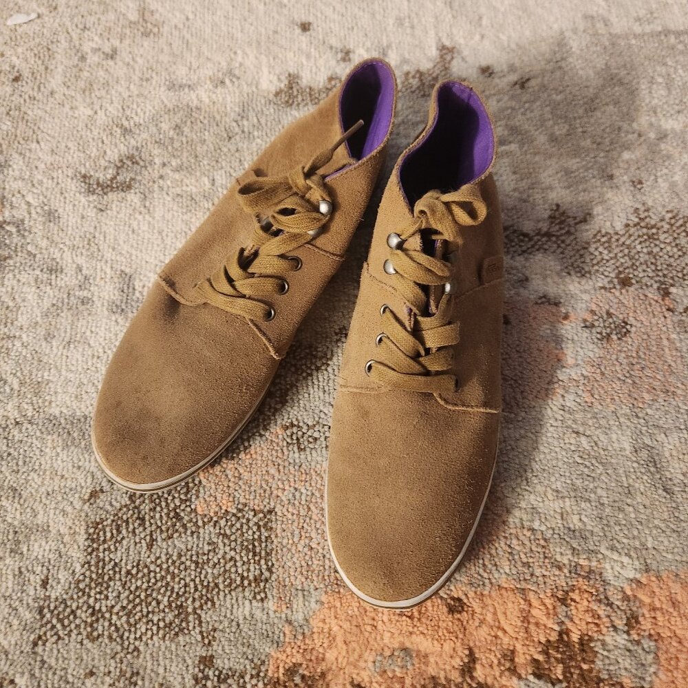 Vans Women Size US 9 / EU 40 Camryn Brown Suede High Top Sneakers